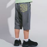 【WEB限定】ツイルストレッチポケットロゴプリントハーフパンツ(100~140c… | BeBe | 詳細画像1 