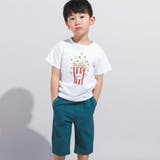 【WEB限定】ツイルストレッチポケットロゴプリントハーフパンツ(100~140c… | BeBe | 詳細画像3 