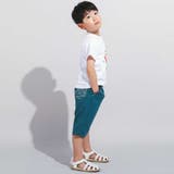 【WEB限定】ツイルストレッチポケットロゴプリントハーフパンツ(100~140c… | BeBe | 詳細画像4 