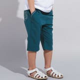 グリーン | 【WEB限定】ツイルストレッチポケットロゴプリントハーフパンツ(100~140c… | BeBe