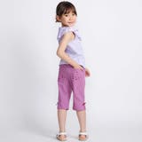 フラワー刺しゅうポケットストレッチウェザーカプリパンツ(90~160cm) | BeBe | 詳細画像3 