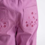 フラワー刺しゅうポケットストレッチウェザーカプリパンツ(90~160cm) | BeBe | 詳細画像5 