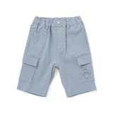 ブルー | ストレッチウェザーグラス刺しゅうカーゴハーフパンツ(90~160cm) | BeBe