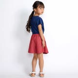 カラーデニムサイドボタンプリーツスカパン(90~150cm) | BeBe | 詳細画像3 