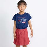 カラーデニムサイドボタンプリーツスカパン(90~150cm) | BeBe | 詳細画像4 