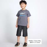 カラーデニムポイントロゴハーフパンツ(90~150cm) | BeBe | 詳細画像2
