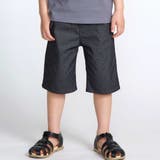 ブラック | カラーデニムポイントロゴハーフパンツ(90~150cm) | BeBe