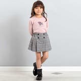 【お揃い】グレンチェックプリーツスカート風ショートパンツ(90~160cm) | BeBe | 詳細画像3