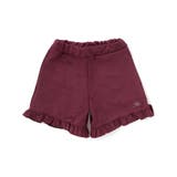 ボルドー | スウェード調裾フリルショートパンツ(90~150cm) | BeBe