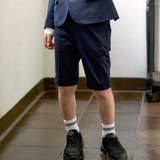 モクロディ裾ダブルハーフパンツ(110~130cm) | BeBe | 詳細画像1 