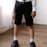 ブラック | モクロディ裾ダブルハーフパンツ(110~130cm) | BeBe