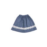 デニム 風 レース 切り替え ギャザー スカート(90~140cm) | BeBe | 詳細画像13