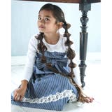 デニム 風 レース 切り替え ギャザー スカート(90~140cm) | BeBe | 詳細画像6