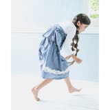 デニム 風 レース 切り替え ギャザー スカート(90~140cm) | BeBe | 詳細画像7