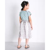 パッチワーク 風 フラワー プリント ミディ スカート(100~140cm) | BeBe | 詳細画像6