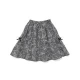 【お揃い】先染めチェックローズプリントミモレ丈スカート(110~160cm) | BeBe | 詳細画像5 