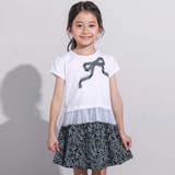 【お揃い】ジオメトリックロゴ総柄ポンチギャザースカート(90~150cm) | BeBe | 詳細画像4 