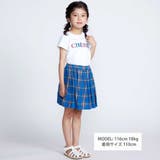 【お揃い】【神戸タータン×BeBe】チェックギャザーインナーパンツ付きスカート(… | BeBe | 詳細画像2 