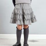 シャンブレーフリルティアードスカート(100~150cm) | BeBe | 詳細画像1 