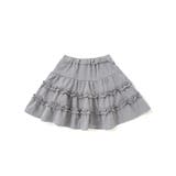 シャンブレーフリルティアードスカート(100~150cm) | BeBe | 詳細画像4 