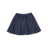 エタンセルラメツイードインナーパンツ付プリーツスカート | BeBe | 詳細画像8 