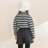 マルチボーダーリブハイネックニット(90~150cm) | BeBe | 詳細画像6 