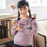 ノルディック求心柄ジャガードニットプルオーバー(90~150cm) | BeBe | 詳細画像3