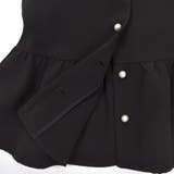 ダブルクロスパールボタンペプラムベスト(110~130cm) | BeBe | 詳細画像14