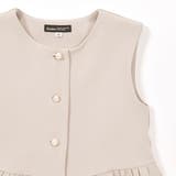 ダブルクロスパールボタンペプラムベスト(110~130cm) | BeBe | 詳細画像7