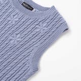 ケーブル編みクルーネックニットベスト(90~150cm) | BeBe | 詳細画像12