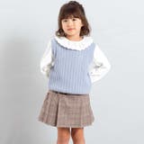 ケーブル編みクルーネックニットベスト(90~150cm) | BeBe | 詳細画像3