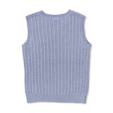 ケーブル編みクルーネックニットベスト(90~150cm) | BeBe | 詳細画像9