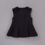 ダブルクロスパールボタンフレアベスト(110~160cm) | BeBe | 詳細画像7