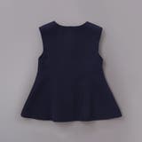 ダブルクロスパールボタンフレアベスト(110~160cm) | BeBe | 詳細画像9