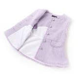 【お揃い】ツイード調フリンジボタンジレ(110~150cm) | BeBe | 詳細画像13 