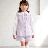 【お揃い】ツイード調フリンジボタンジレ(110~150cm) | BeBe | 詳細画像3 