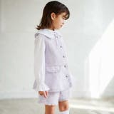 【お揃い】ツイード調フリンジボタンジレ(110~150cm) | BeBe | 詳細画像4 