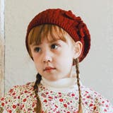 リボン付きニットベレー(48~56cm) | BeBe | 詳細画像1 