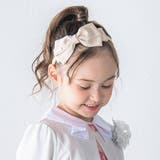 ベージュ | 【日本製】ラメリボンカチューシャ | BeBe