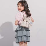 【お揃い】ハートタグ付きブロッサムラメツイード2wayミニリュック | BeBe | 詳細画像5 