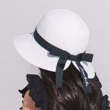 ホワイト | 【アジャスター付】ペーパーブレードロゴリボンハット(48~56cm) | BeBe