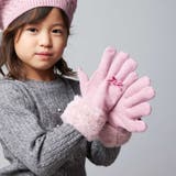 ピンク | 【お揃い】リボンニット手袋 | BeBe