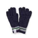 【お揃い】ケーブル編みライン配色ニット手袋 | BeBe | 詳細画像5 