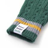 【お揃い】ケーブル編みライン配色ニット手袋 | BeBe | 詳細画像9 