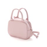 レザー調編み込みリボンチャーム付きミニボストン | BeBe | 詳細画像10 