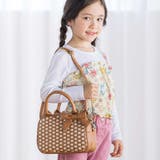 レザー調編み込みリボンチャーム付きミニボストン | BeBe | 詳細画像5 