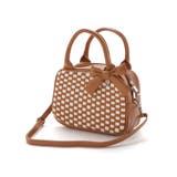 レザー調編み込みリボンチャーム付きミニボストン | BeBe | 詳細画像6 