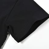 【お揃い】手書き風ロゴ総柄切り替えポンチTシャツ(80~150cm) | BeBe | 詳細画像10