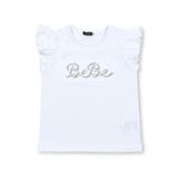 シルバースパンコールロゴフリル袖Tシャツ(100~160cm) | BeBe | 詳細画像12 
