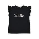 シルバースパンコールロゴフリル袖Tシャツ(100~160cm) | BeBe | 詳細画像5 